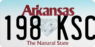 AR license plate 198KSC