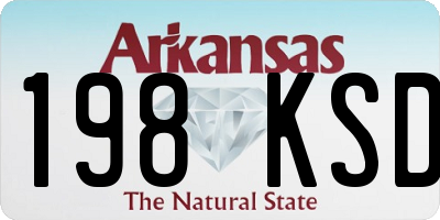 AR license plate 198KSD