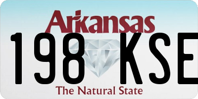 AR license plate 198KSE