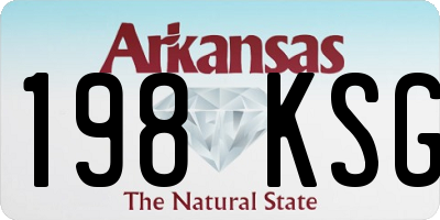 AR license plate 198KSG