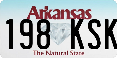 AR license plate 198KSK