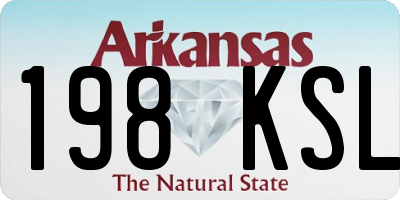 AR license plate 198KSL