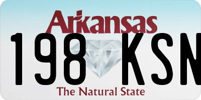 AR license plate 198KSN