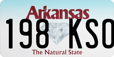 AR license plate 198KSO