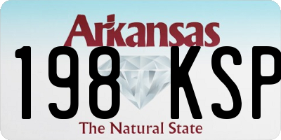 AR license plate 198KSP