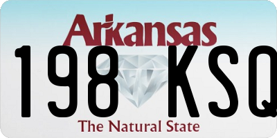 AR license plate 198KSQ
