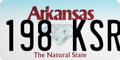 AR license plate 198KSR