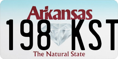 AR license plate 198KST