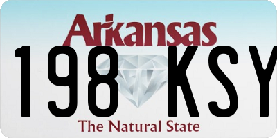 AR license plate 198KSY