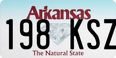 AR license plate 198KSZ
