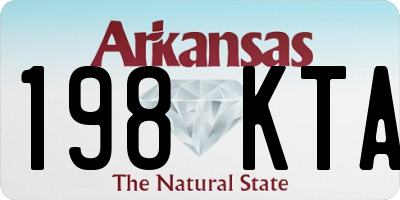 AR license plate 198KTA