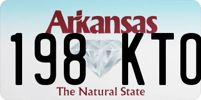 AR license plate 198KTO