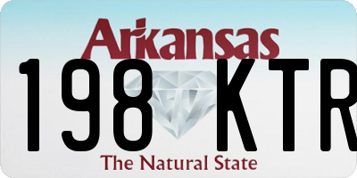 AR license plate 198KTR