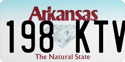 AR license plate 198KTV