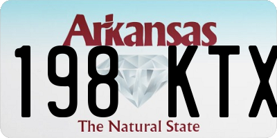 AR license plate 198KTX
