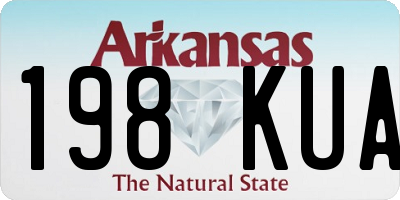 AR license plate 198KUA