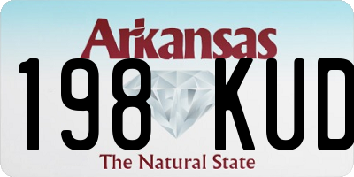 AR license plate 198KUD