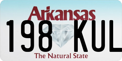 AR license plate 198KUL