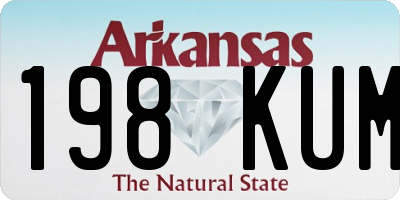 AR license plate 198KUM