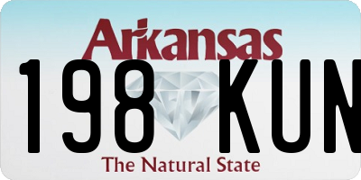AR license plate 198KUN