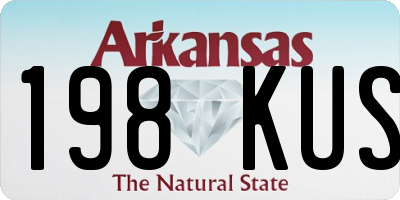AR license plate 198KUS