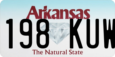 AR license plate 198KUW