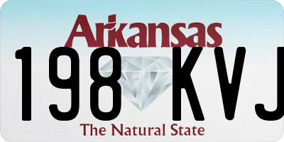AR license plate 198KVJ