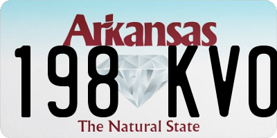 AR license plate 198KVO