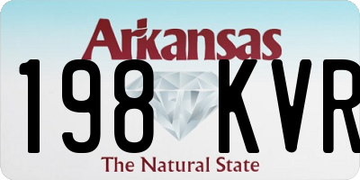 AR license plate 198KVR