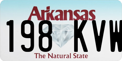 AR license plate 198KVW