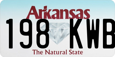 AR license plate 198KWB