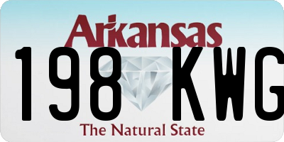 AR license plate 198KWG