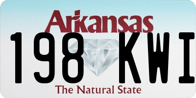 AR license plate 198KWI