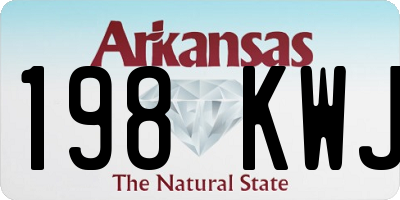 AR license plate 198KWJ