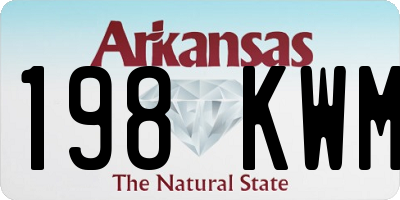 AR license plate 198KWM