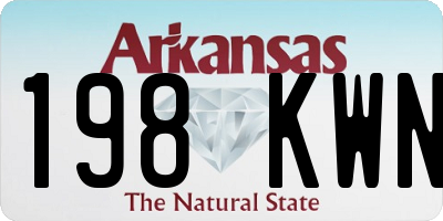 AR license plate 198KWN