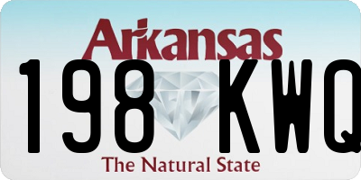 AR license plate 198KWQ