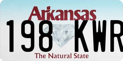 AR license plate 198KWR