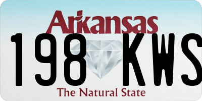 AR license plate 198KWS