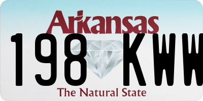 AR license plate 198KWW