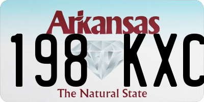 AR license plate 198KXC
