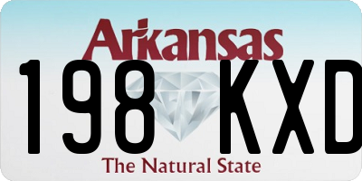 AR license plate 198KXD