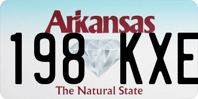AR license plate 198KXE