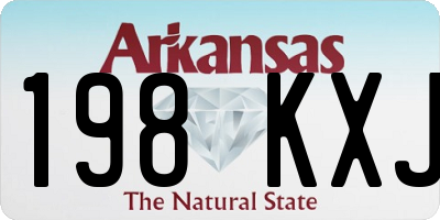AR license plate 198KXJ