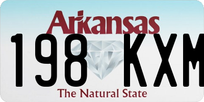 AR license plate 198KXM