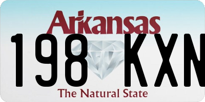 AR license plate 198KXN