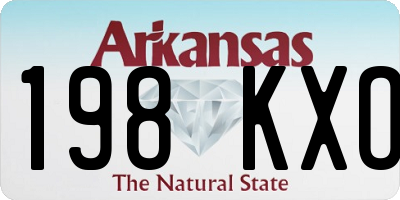 AR license plate 198KXO