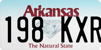 AR license plate 198KXR