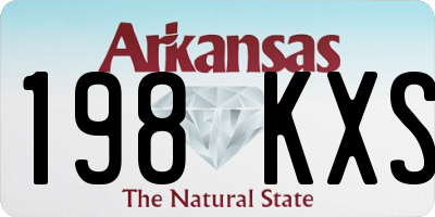 AR license plate 198KXS