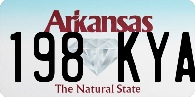AR license plate 198KYA